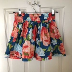 Hollister Elastic Waist Gathered Short Skirt Sz S